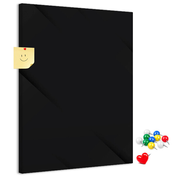 Pinnwand schwarze Tafel im minimalistischen Design