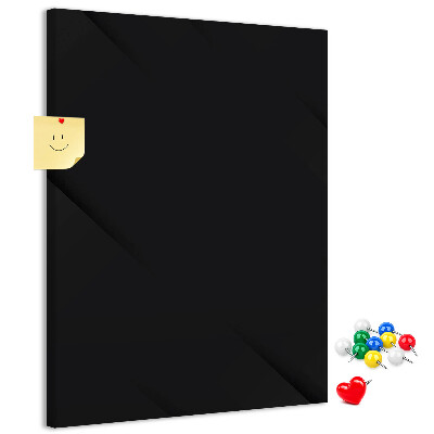 Pinnwand schwarze Tafel im minimalistischen Design