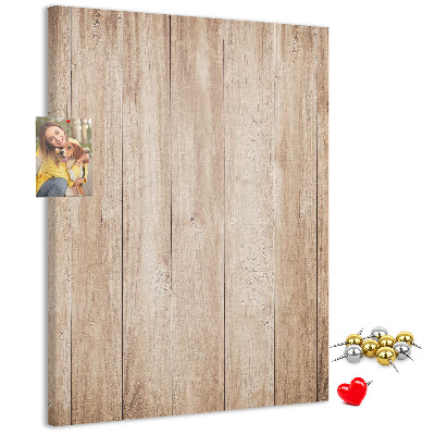 Bedruckte Korkplatte mit Motiv von natürlichen Holzbrettern