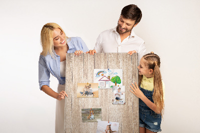 Bedruckte Korkplatte mit Motiv von natürlichen Holzbrettern