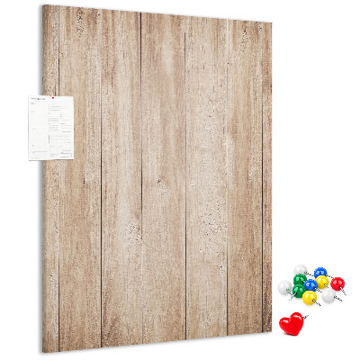 Bedruckte Korkplatte mit Motiv von natürlichen Holzbrettern