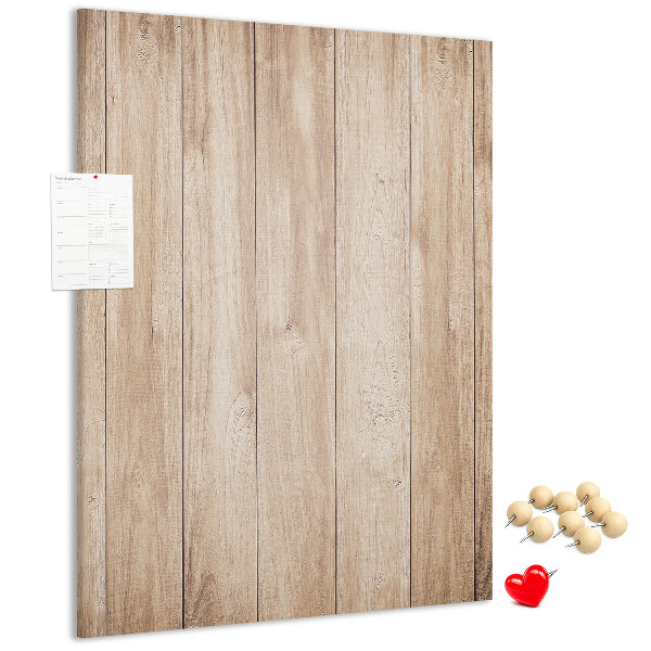 Bedruckte Korkplatte mit Motiv von natürlichen Holzbrettern