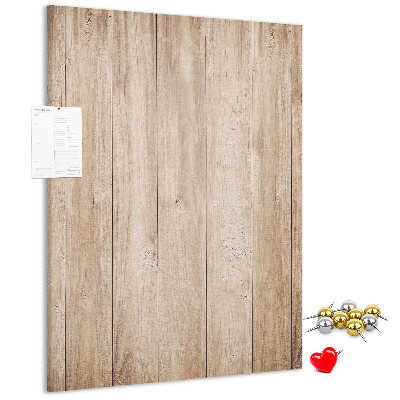 Bedruckte Korkplatte mit Motiv von natürlichen Holzbrettern