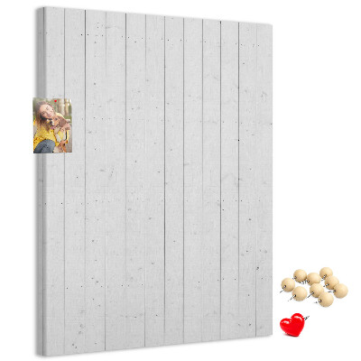 Bedruckte Korkplatte mit heller Holzstruktur