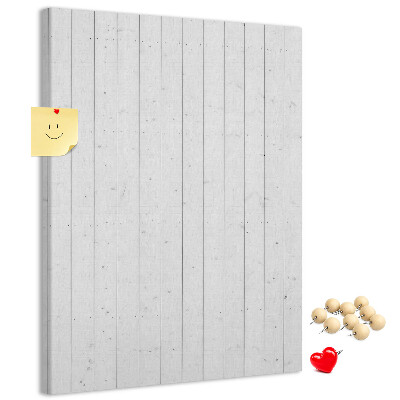 Bedruckte Korkplatte mit heller Holzstruktur