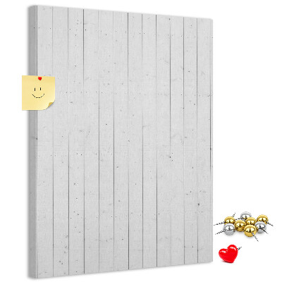 Bedruckte Korkplatte mit heller Holzstruktur