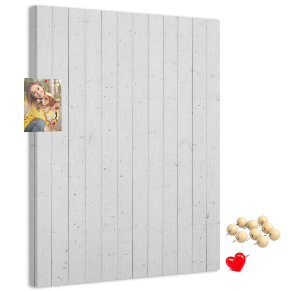 Bedruckte Korkplatte mit heller Holzstruktur
