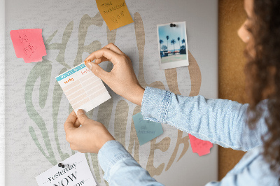 Pinnwand ein sommerliches Retro-Willkommen