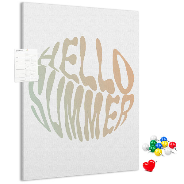 Pinnwand ein sommerliches Retro-Willkommen