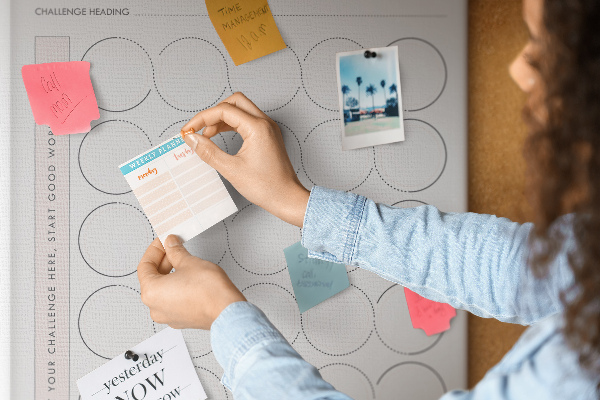 Pinnwand 30-Tage-Kreis-Challenge-Plan