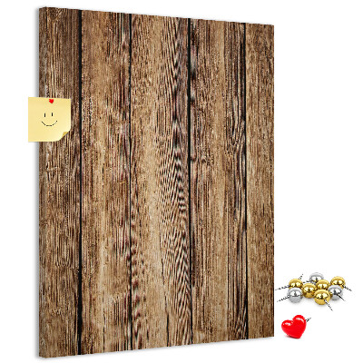 Kork-Pinnwand mit natürlicher Holzstruktur