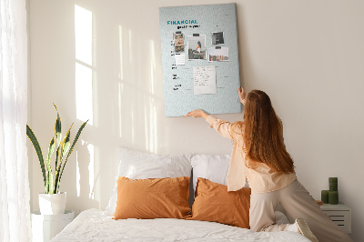 Pinnwand zur Planung finanzieller Ziele