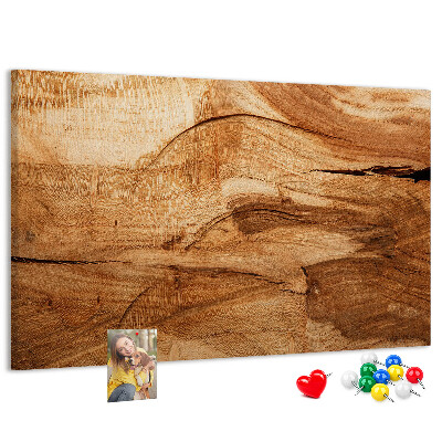 Bilder mit Korkrückwand mit natürlicher Holzmaserung in warmen Farbtönen