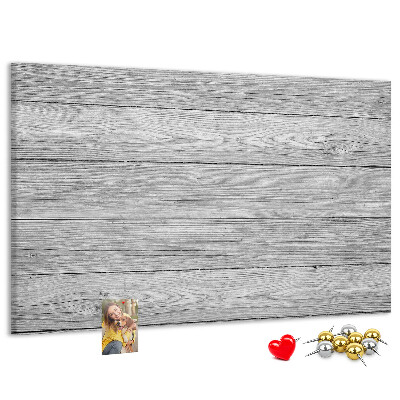 Bilder mit Korkrückwand Holzstruktur in Grautönen