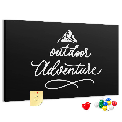 Korkbild Bergabenteuer an der frischen Luft und in der Natur