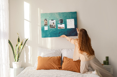 Bilder mit Korkrückwand blaue Wellen in einer friedlichen Komposition