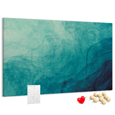 Bilder mit Korkrückwand blaue Wellen in einer friedlichen Komposition