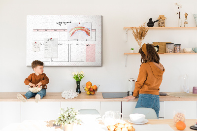 Kork-Wochenplaner mit Platz für Notizen