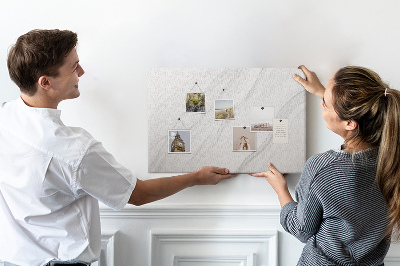 Korkbild mit elegantem Marmormuster in Grautönen