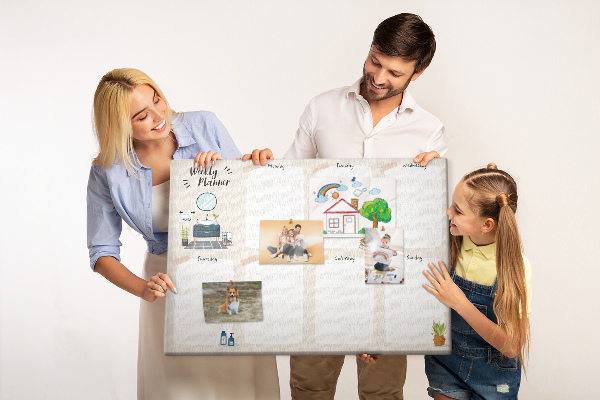 Kork-Wochenplaner im minimalistischen Design