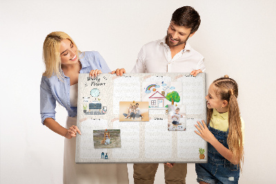 Kork-Wochenplaner im minimalistischen Design