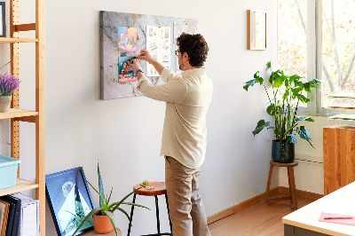 Bilder mit Korkrückwand elegantes Marmormuster mit goldenen Akzenten