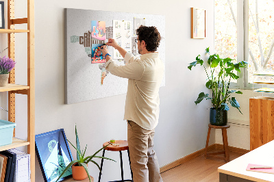 Weltkarte mit Ländernamen mit Korkrückwand