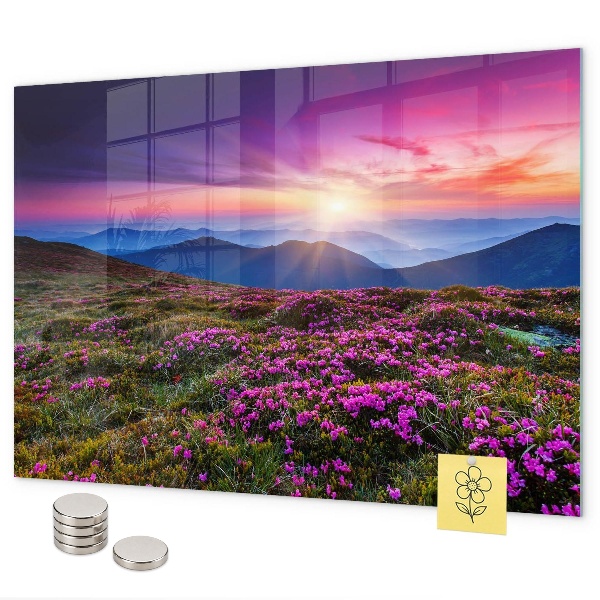 Magnettafel Sunrise Flowers