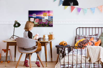 Magnettafel Sunrise Flowers