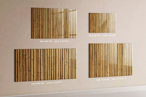 Magnettafel Bambusstöcke