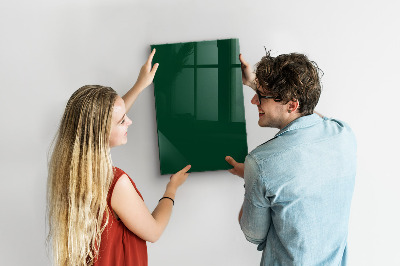 Glas magnettafel Malachitfarbe
