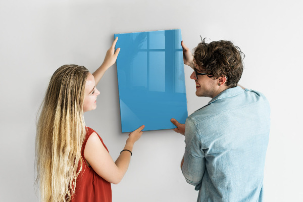 Glas magnettafel Blaue Farbe