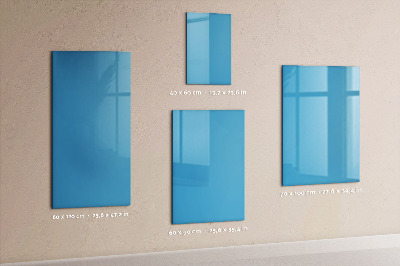 Glas magnettafel Blaue Farbe