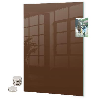 Glas magnettafel Braune Farbe
