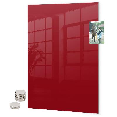 Glas magnettafel Rote Farbe