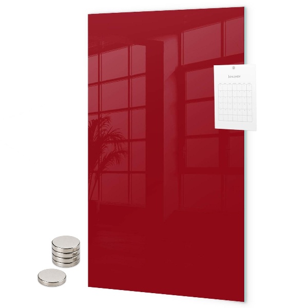 Glas magnettafel Rote Farbe