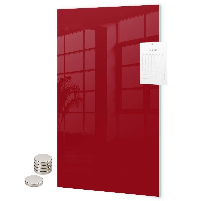 Glas magnettafel Rote Farbe