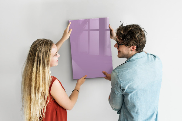 Glas magnettafel Farbe: Puderrosa