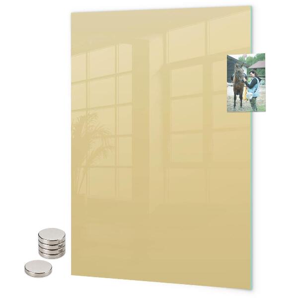 Glas magnettafel Cremefarben
