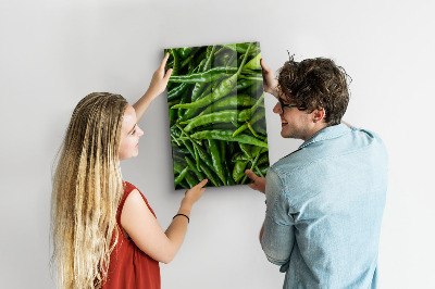 Glas magnettafel Grüner Pfeffer