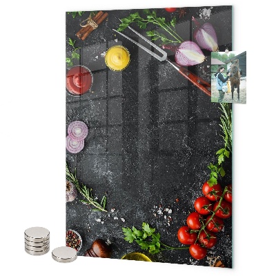 Glas magnettafel Geschmackstabelle