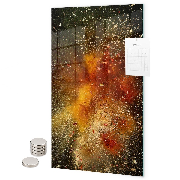 Glas magnettafel Eine Geschmacksexplosion