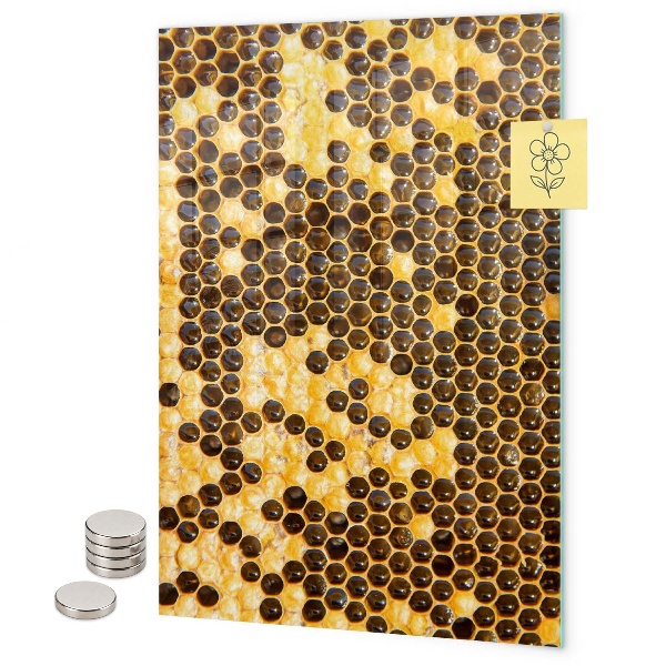 Magnetbild Bienenwabe