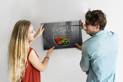 Magnettafel Die Inschrift Bon appetit