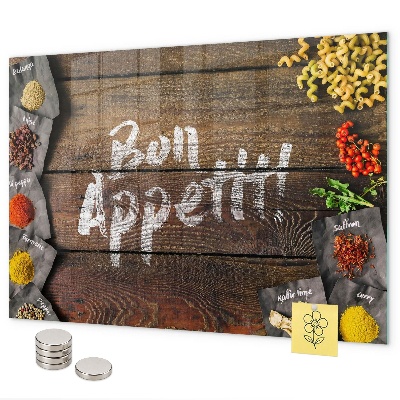 Magnettafel Guten Appetit-Inschrift