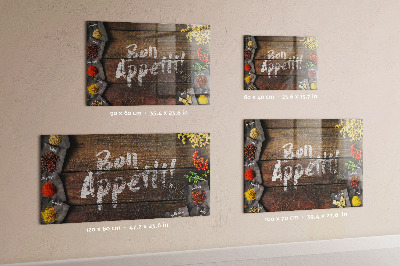 Magnettafel Guten Appetit-Inschrift