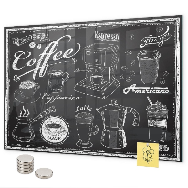 Magnettafel Kaffeemaschinen