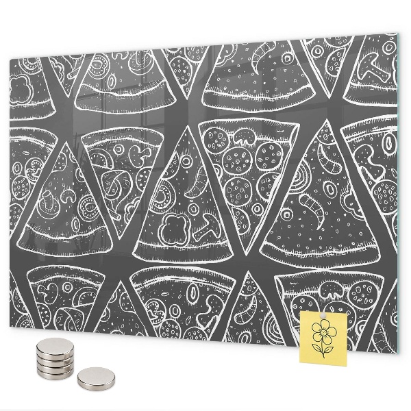 Magnetwand Bemalte Pizza
