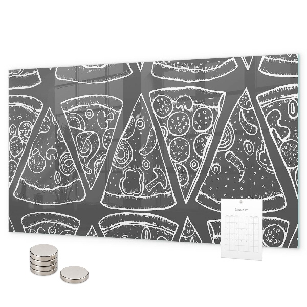 Magnetwand Bemalte Pizza