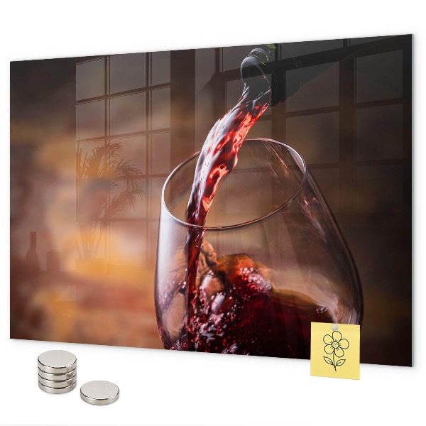 Magnettafel Ein Glas Wein